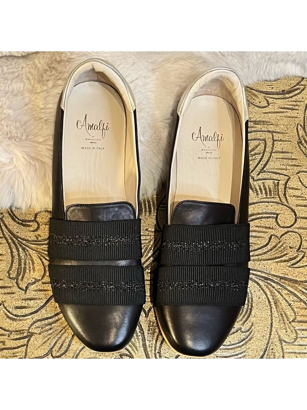 NWOB $260 Raffy Slip-On Sneaker AMALFI BY RANGONI Runs Large 9.5 to 10.5… - Picture 5 of 7